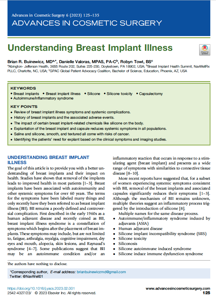 Breast Implant Illness in Bucks County, PA, and Hunterdon County, NJ