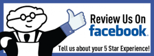 Review us on Facebook badge