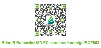 QR code linking to CareCredit financing application